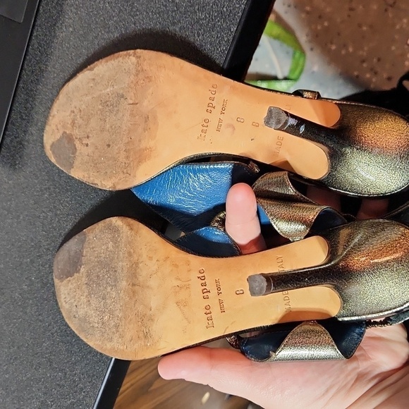 Heeled Leather Thong Sandal Size 8 by Kate Spade - Picture 3 of 7